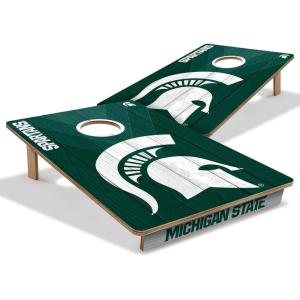 YouTheFan NCAA 2’ x 3’ Wood Cornhole Game(Michigan State Spartans)