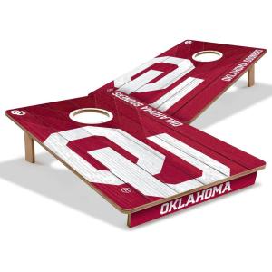 YouTheFan NCAA 2’ x 3’ Wood Cornhole Game(Oklahoma Sooners)