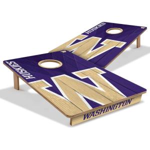 YouTheFan NCAA 2’ x 3’ Wood Cornhole Game(Washington Huskies)