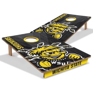 YouTheFan NCAA 2’ x 3’ Wood Cornhole Game(Wichita State Shockers)