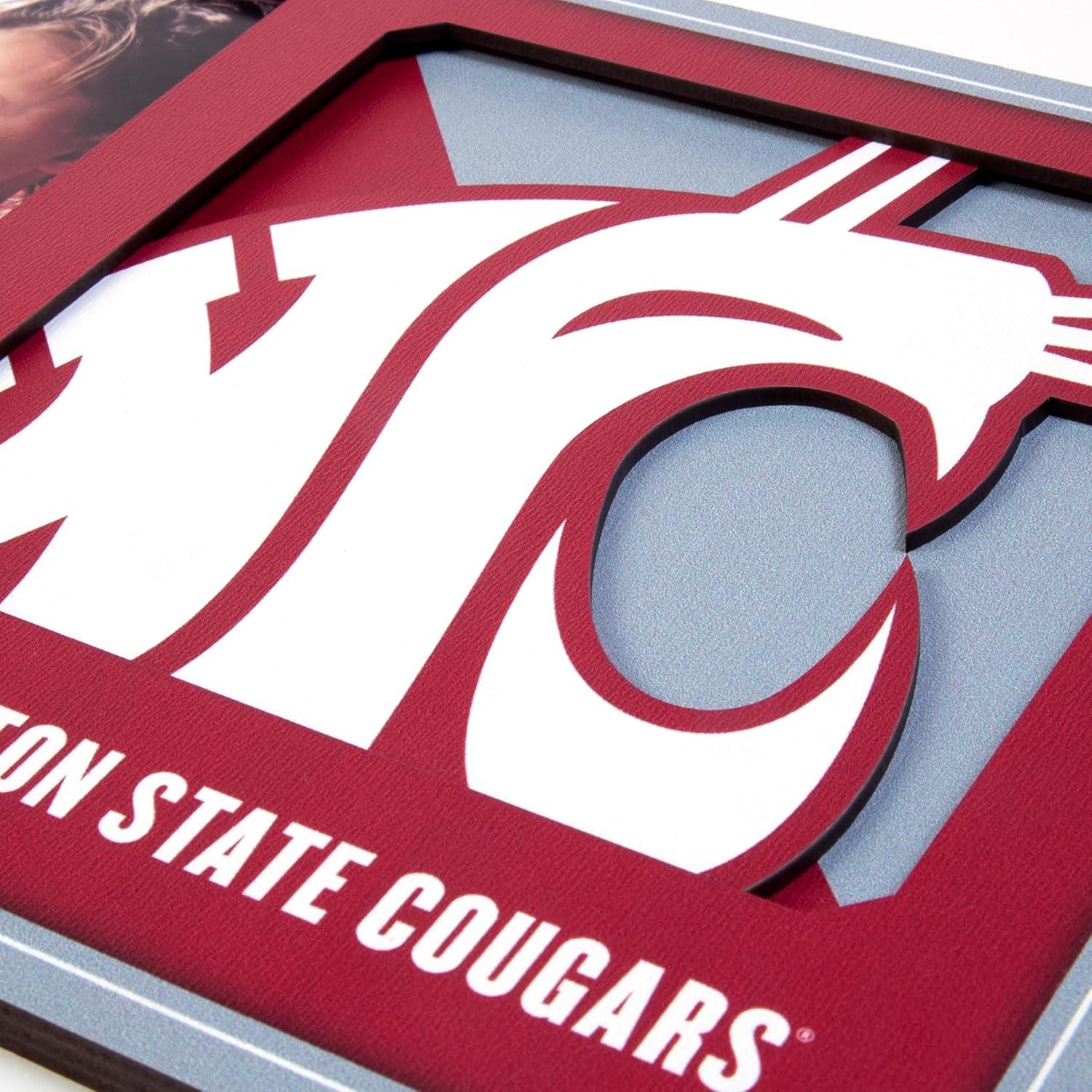 image:imageYouTheFan NCAA 3D Logo Picture FrameWashington State Cougars