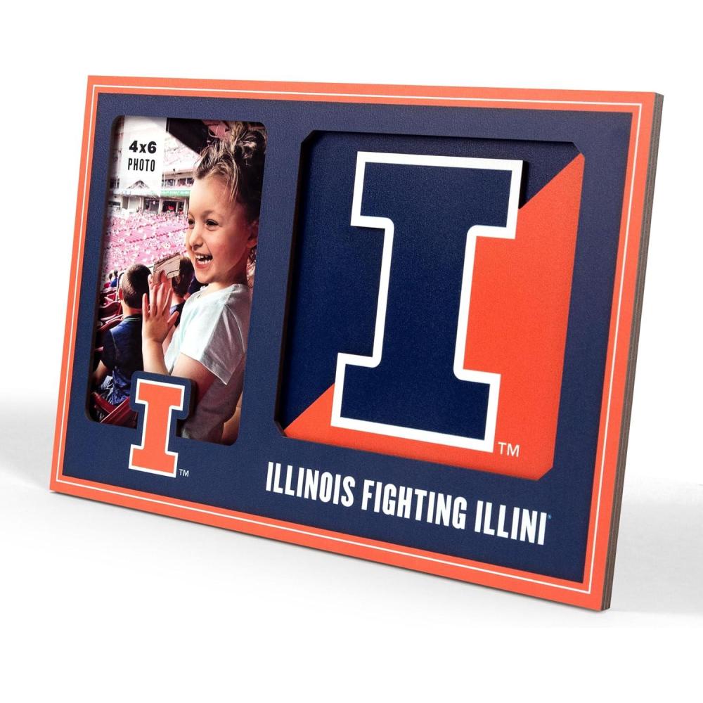 image:imageYouTheFan NCAA 3D Logo Picture FrameIllinois Fighting Illini