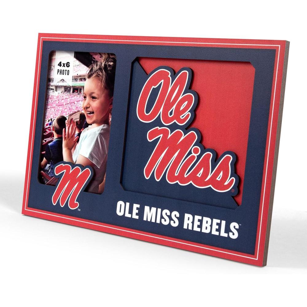 image:imageYouTheFan NCAA 3D Logo Picture FrameMississippi Rebels