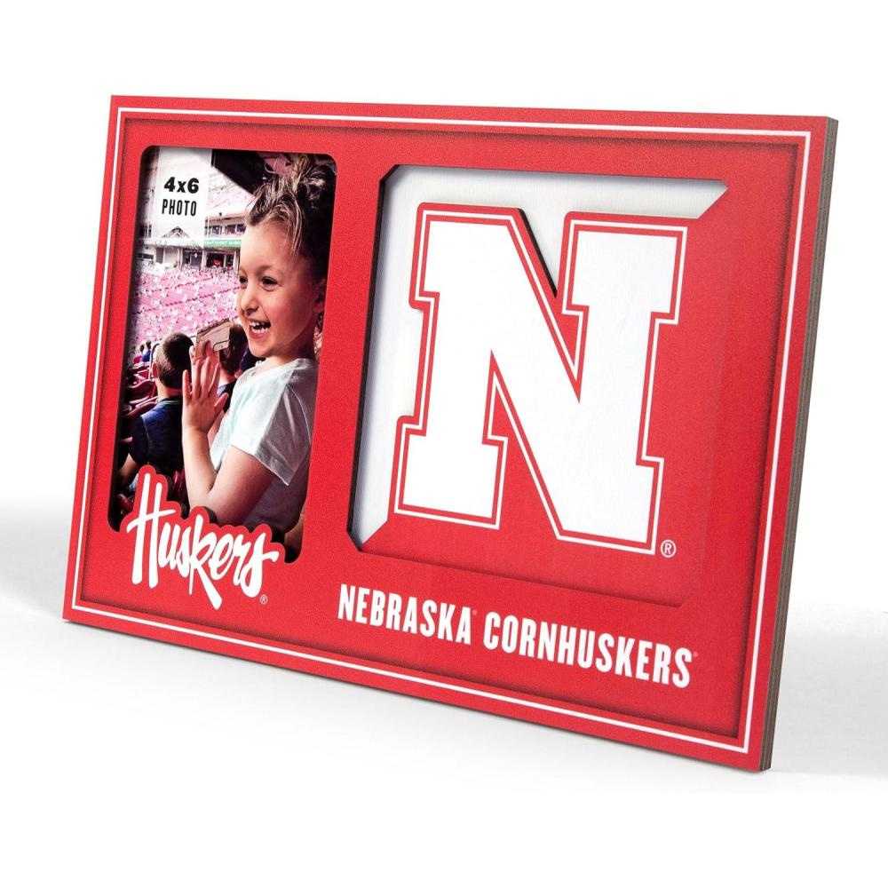 image:imageYouTheFan NCAA 3D Logo Picture FrameNebraska Cornhuskers