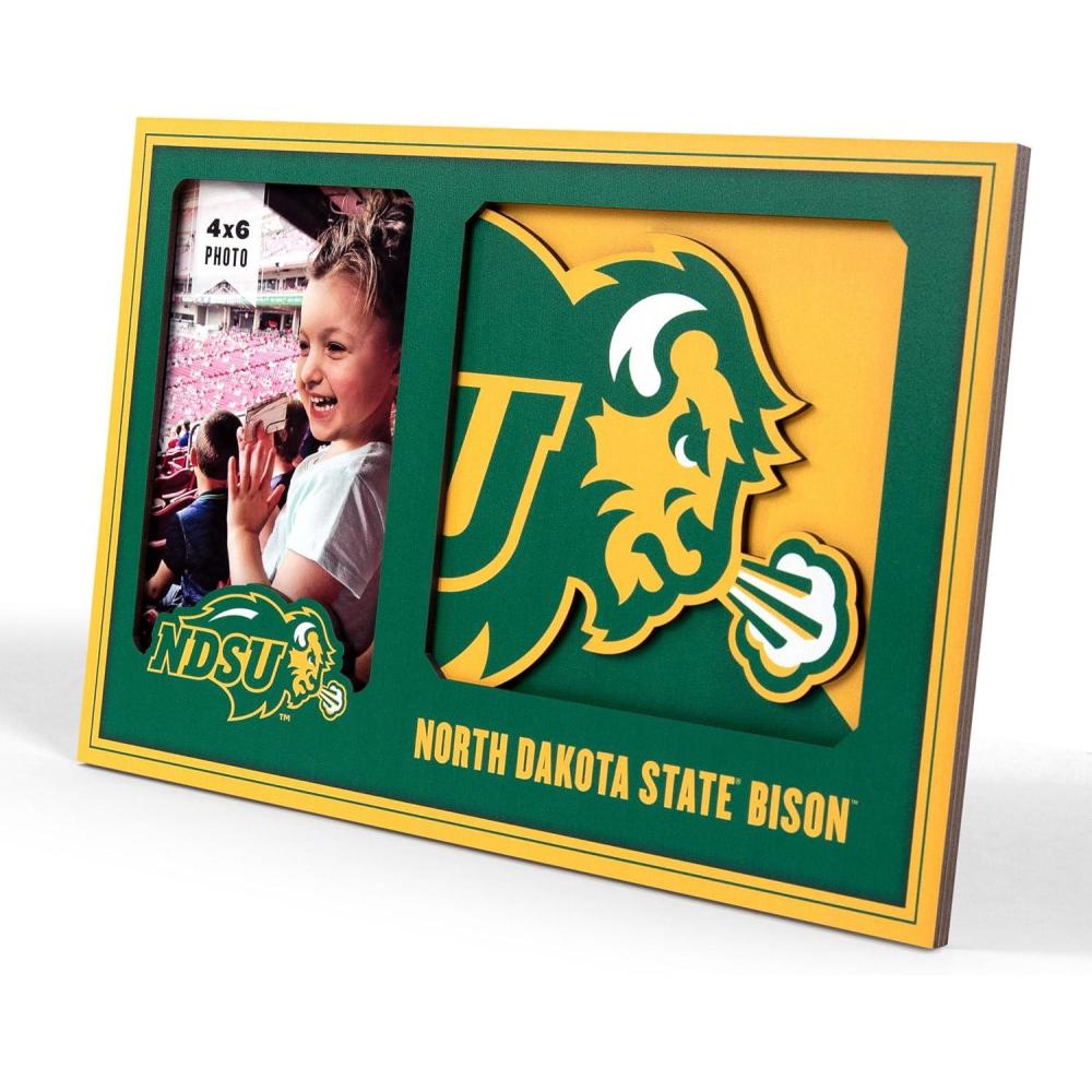 image:imageYouTheFan NCAA 3D Logo Picture FrameNorth Dakota State Bison