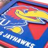 YouTheFan NCAA 3D Logo Picture Frame(Kansas Jayhawks)