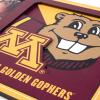 YouTheFan NCAA 3D Logo Picture Frame(Minnesota Golden Gophers)