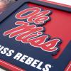 YouTheFan NCAA 3D Logo Picture Frame(Mississippi Rebels)