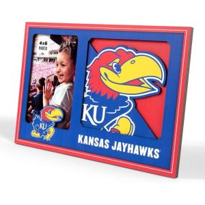 YouTheFan NCAA 3D Logo Picture Frame(Kansas Jayhawks)