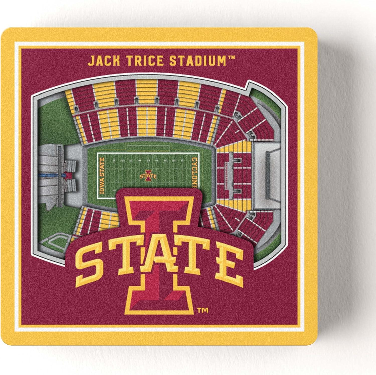 image:imageYouTheFan NCAA 3D StadiumView MagnetIowa State Cyclones