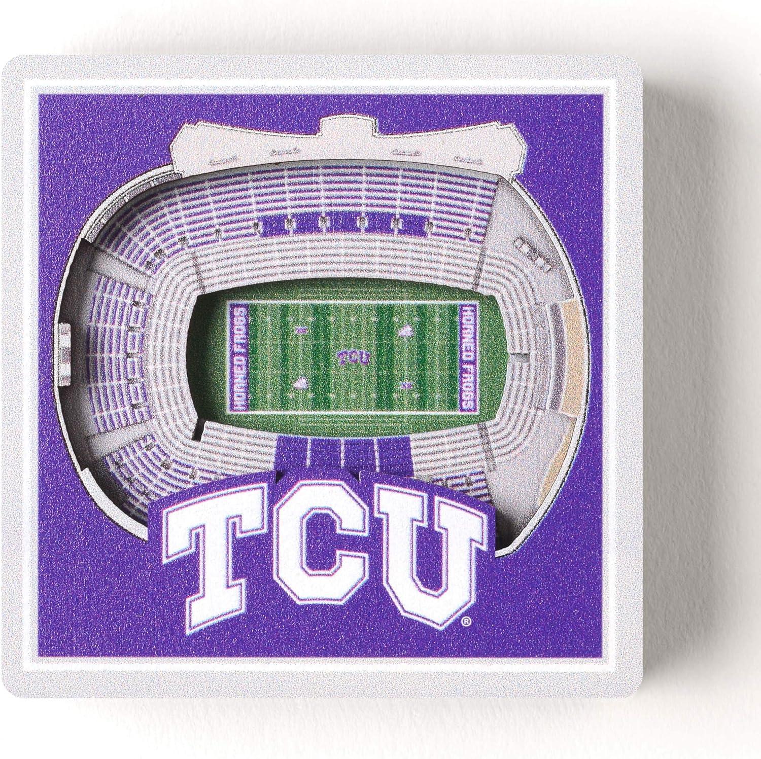 image:imageYouTheFan NCAA 3D StadiumView MagnetTCU Horned Frogs