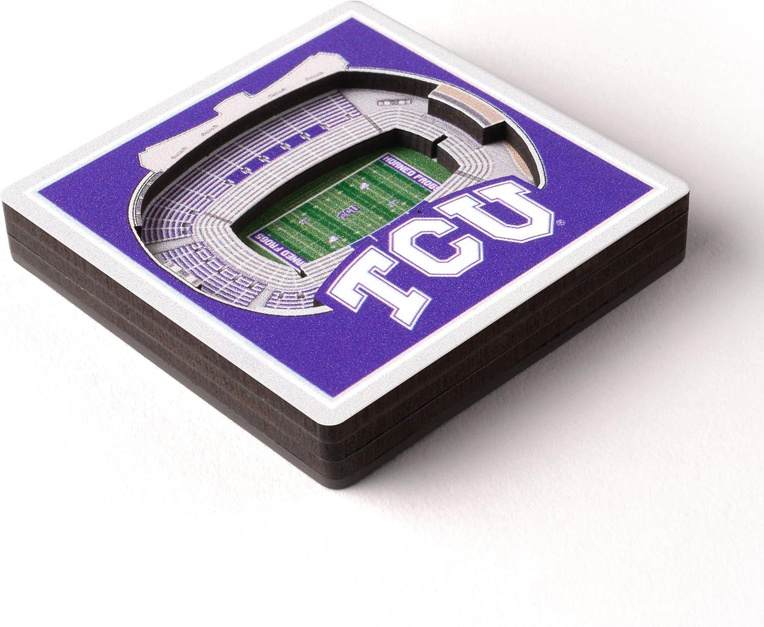 image:imageYouTheFan NCAA 3D StadiumView MagnetTCU Horned Frogs