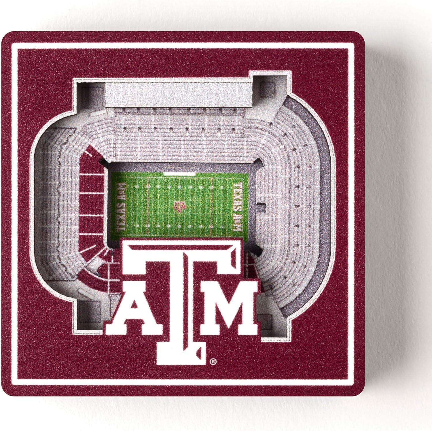 image:imageYouTheFan NCAA 3D StadiumView MagnetTexas AM Aggies