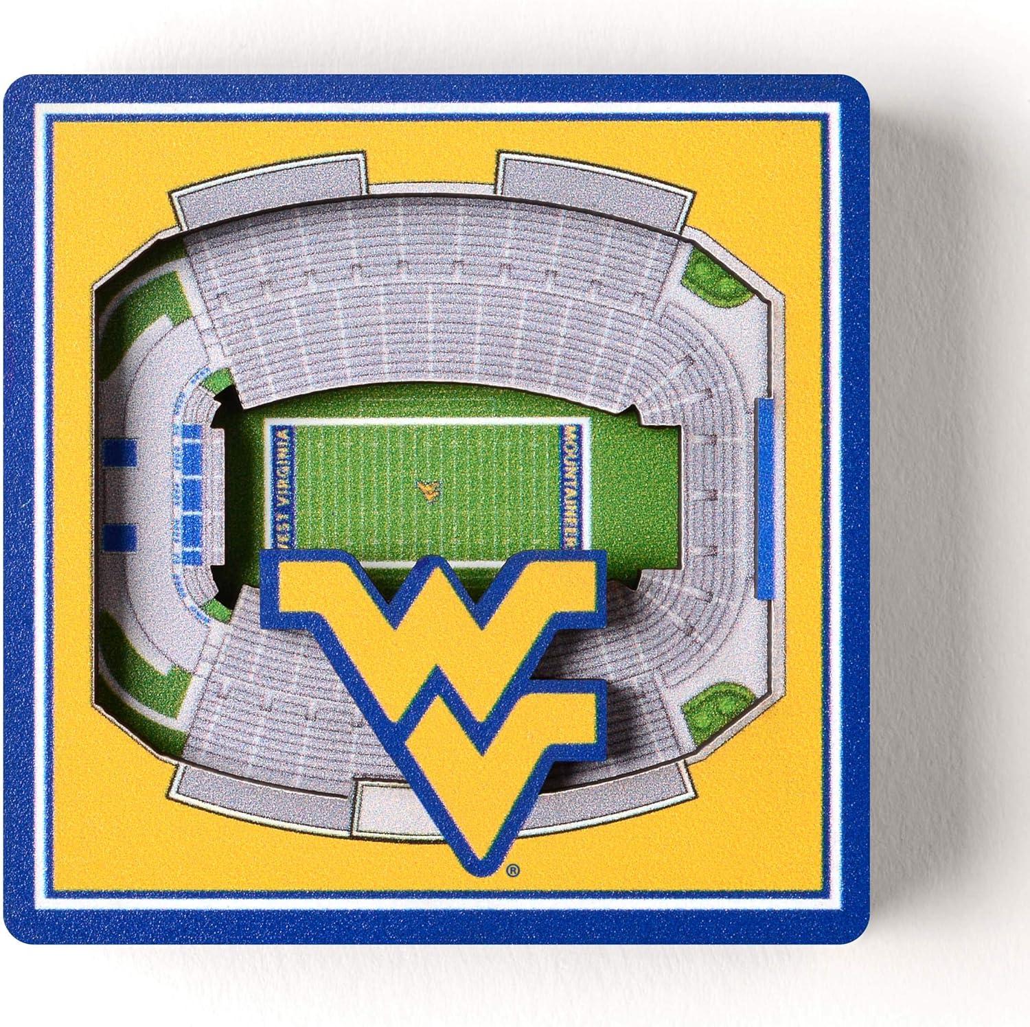image:imageYouTheFan NCAA 3D StadiumView MagnetWest Virginia Mountaineers