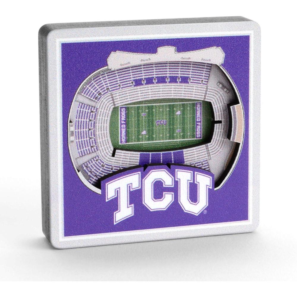 image:imageYouTheFan NCAA 3D StadiumView MagnetTCU Horned Frogs