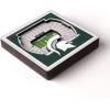 YouTheFan NCAA 3D StadiumView Magnet(Michigan State Spartans)