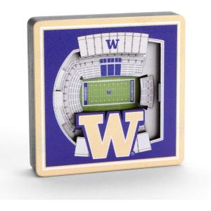 YouTheFan NCAA 3D StadiumView Magnet(Washington Huskies)