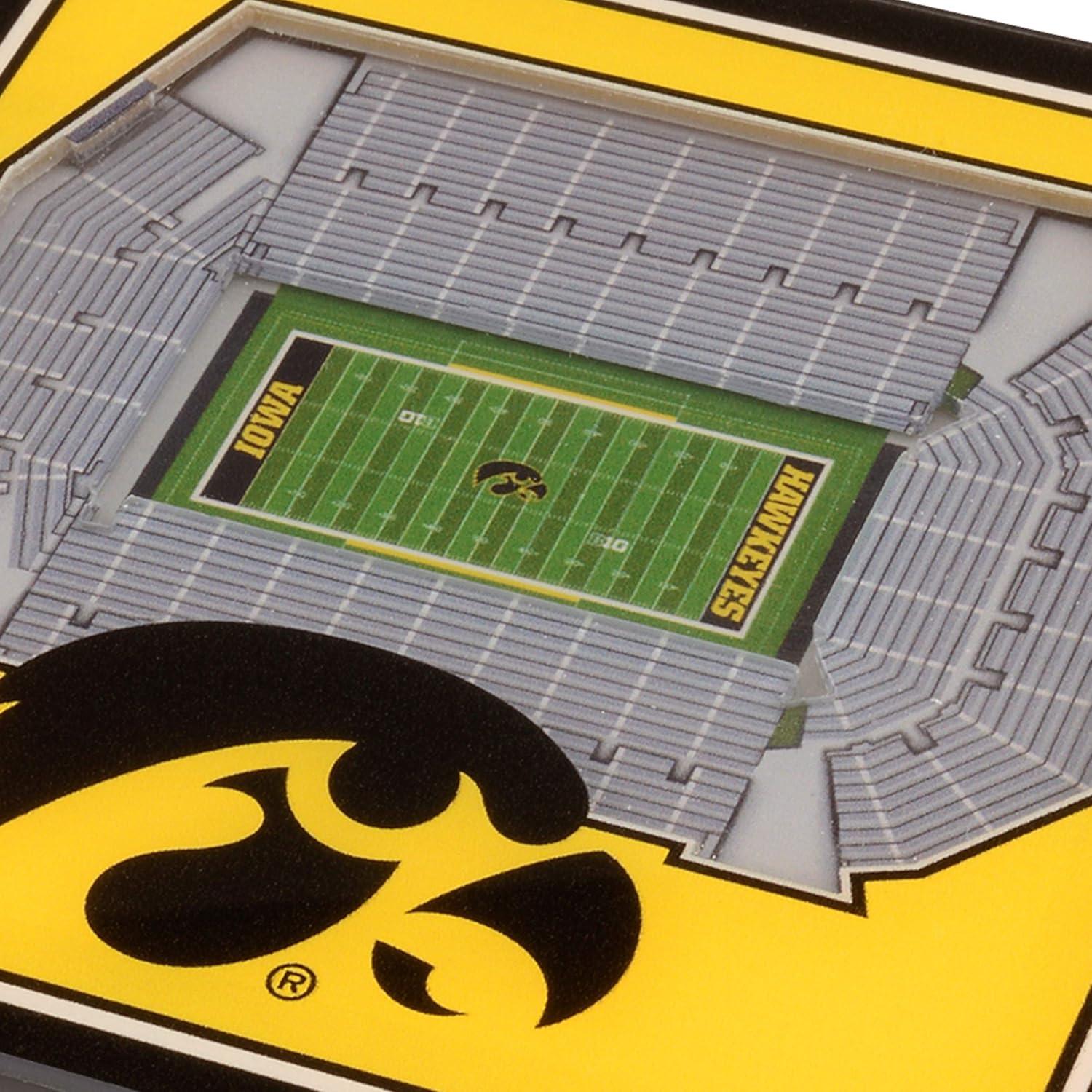 image:imageYouTheFan NCAA 3D StadiumView CoastersIowa Hawkeyes