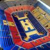 YouTheFan NCAA 25-Layer StadiumView Lighted End Table(Kansas Jayhawks)