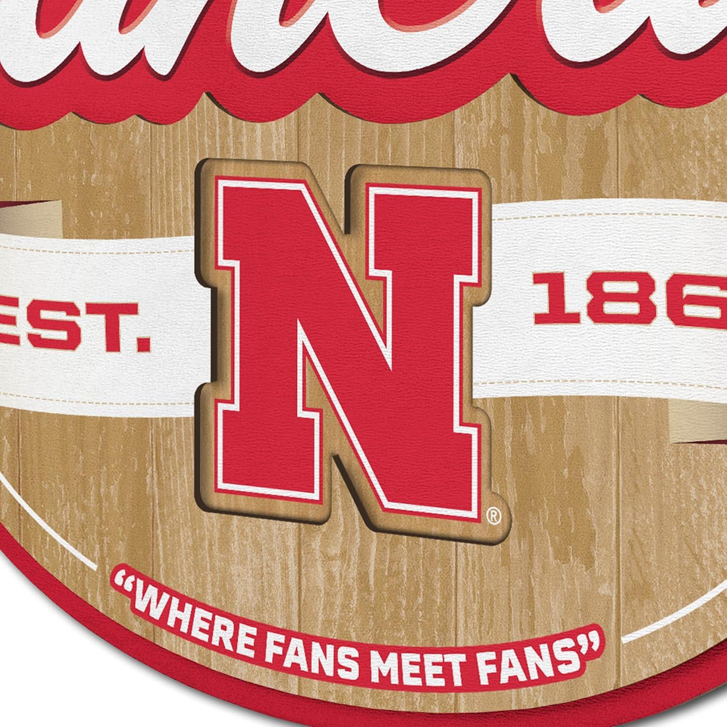 image:imageYouTheFan NCAA Fan Cave SignNebraska Cornhuskers