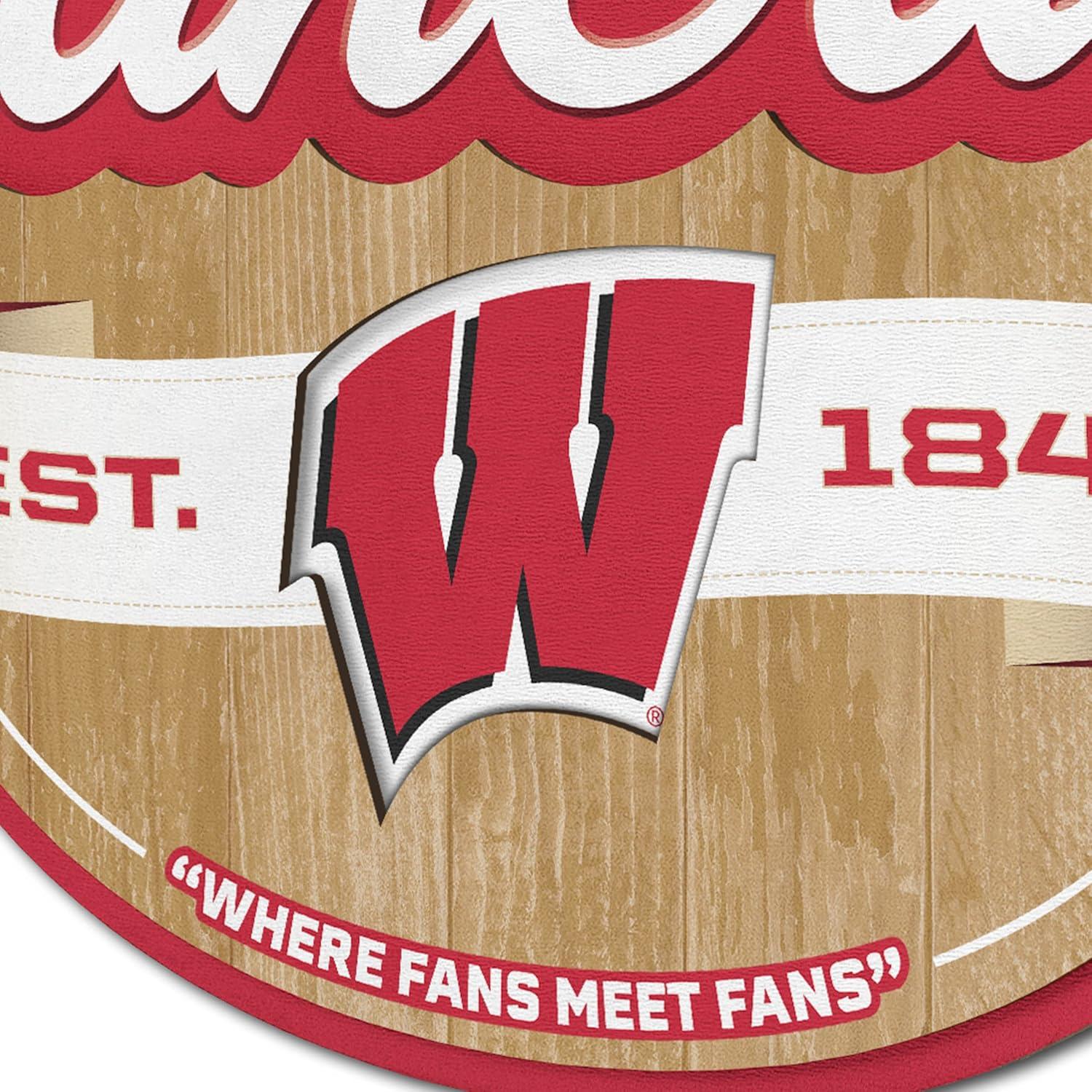 image:imageYouTheFan NCAA Fan Cave SignWisconsin Badgers