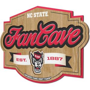 YouTheFan NCAA Fan Cave Sign(NC State Wolfpack)