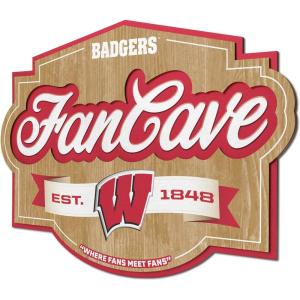 YouTheFan NCAA Fan Cave Sign(Wisconsin Badgers)