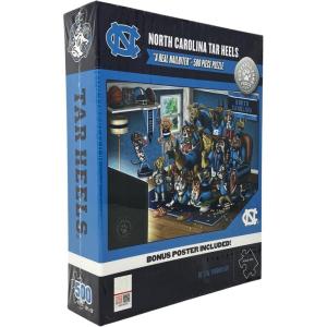 YouTheFan NFL North Carolina Tar Heels Purebred Fans A Real Nailbiter 500pc Puzzle & Bonus Poster, Team Colors, 15″ X 20″