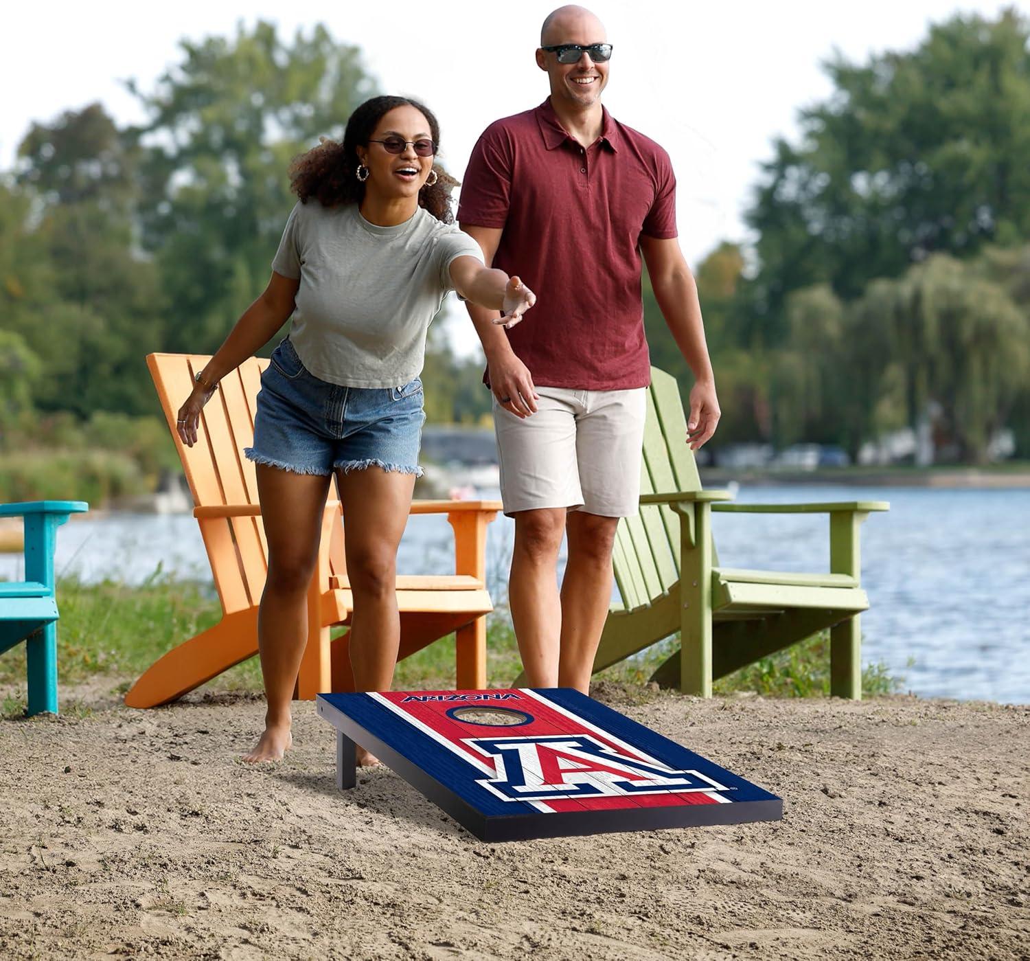 image:imageYouTheFan NCAA 2 x 3 Portable Cornhole Game with Logo BagsArizona Wildcats