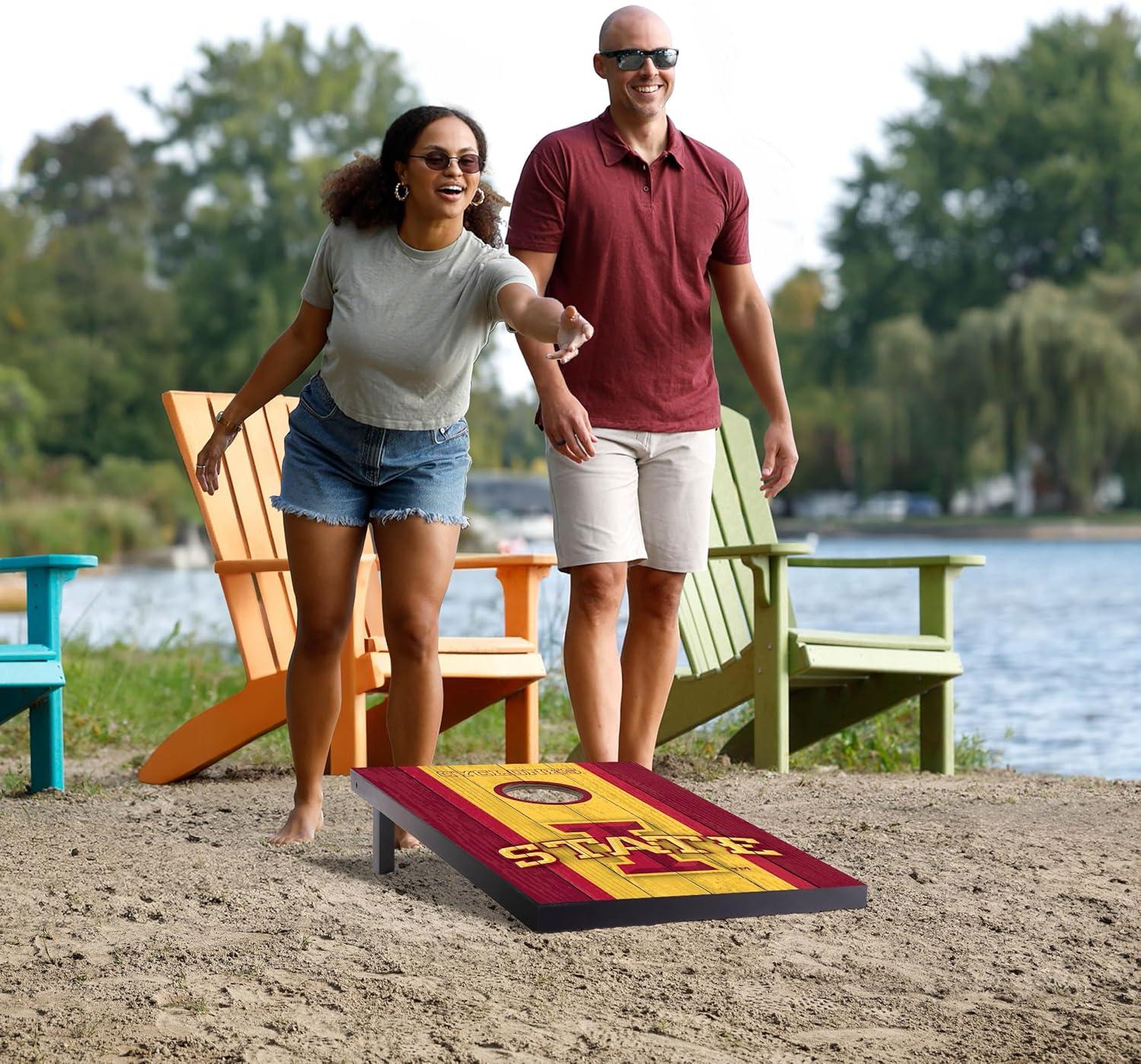 image:imageYouTheFan NCAA 2 x 3 Portable Cornhole Game with Logo BagsIowa State Cyclones