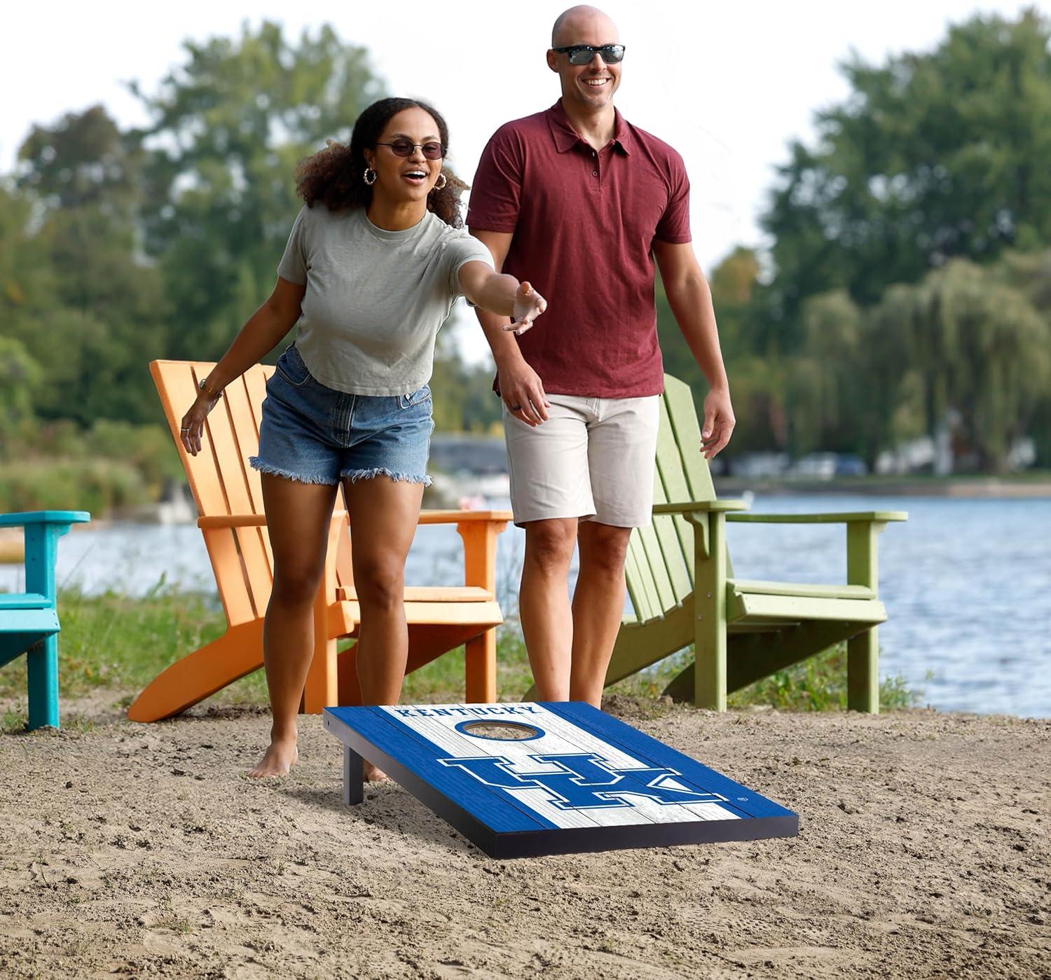 image:imageYouTheFan NCAA 2 x 3 Portable Cornhole Game with Logo BagsKentucky Wildcats