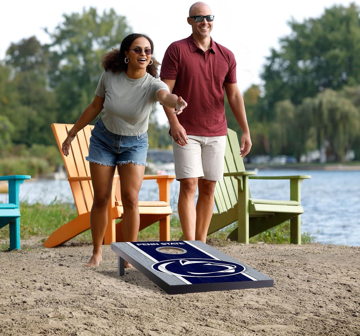 image:imageYouTheFan NCAA 2 x 3 Portable Cornhole Game with Logo BagsPenn State Nittany Lions