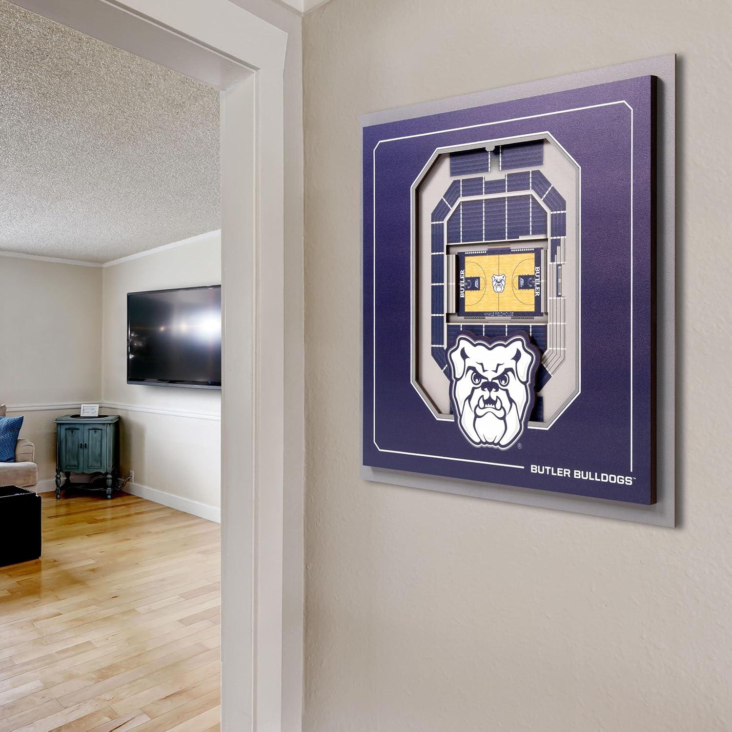 image:imageYouTheFan Officiallylicensed NCAA Stadium Series 3D Wall Art multilayer team stadium replica detailed sports fan gift indoor decorButler Bulldogs
