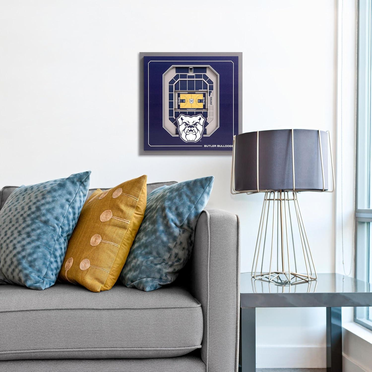 image:imageYouTheFan Officiallylicensed NCAA Stadium Series 3D Wall Art multilayer team stadium replica detailed sports fan gift indoor decorButler Bulldogs
