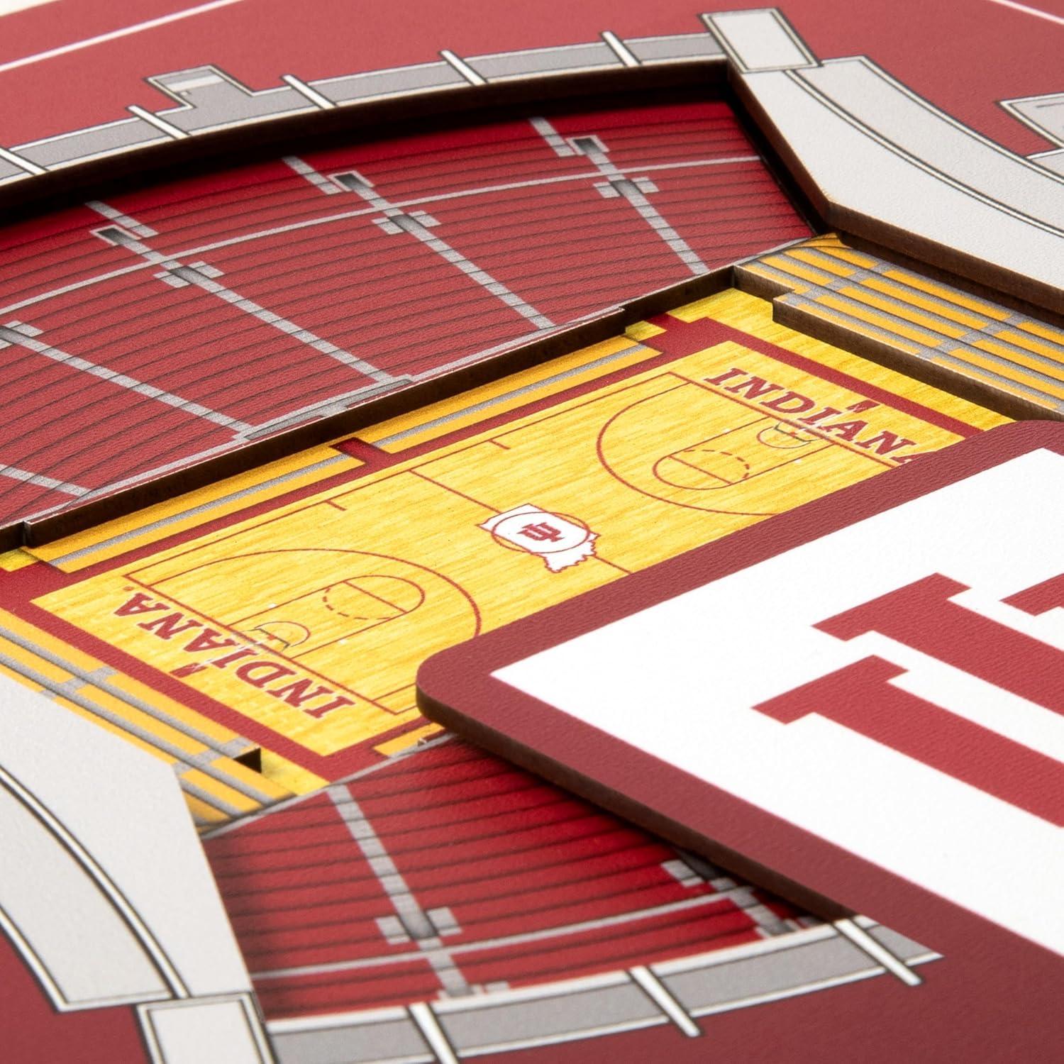 image:imageYouTheFan Officiallylicensed NCAA Stadium Series 3D Wall Art multilayer team stadium replica detailed sports fan gift indoor decorIndiana Hoosiers