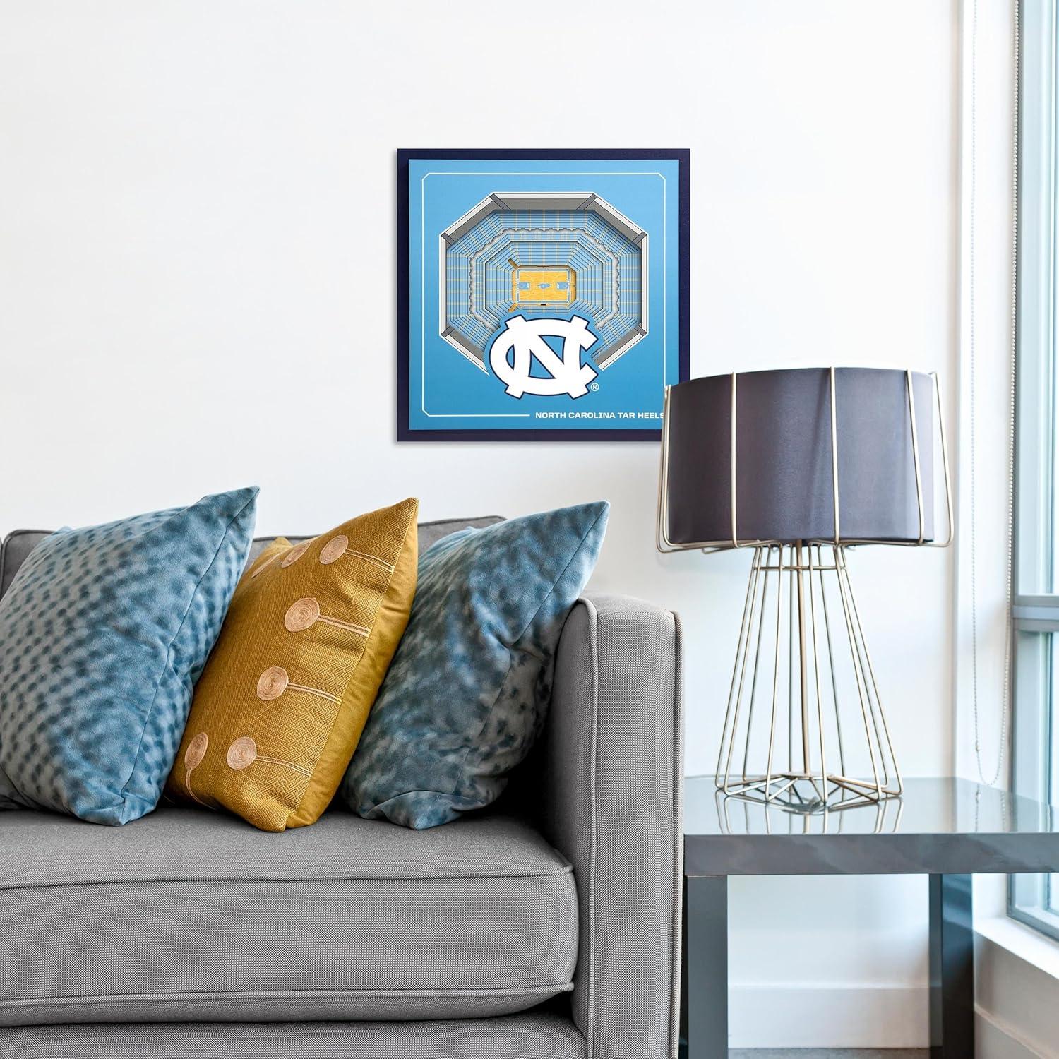 image:imageYouTheFan Officiallylicensed NCAA Stadium Series 3D Wall Art multilayer team stadium replica detailed sports fan gift indoor decorNorth Carolina Tar Heels