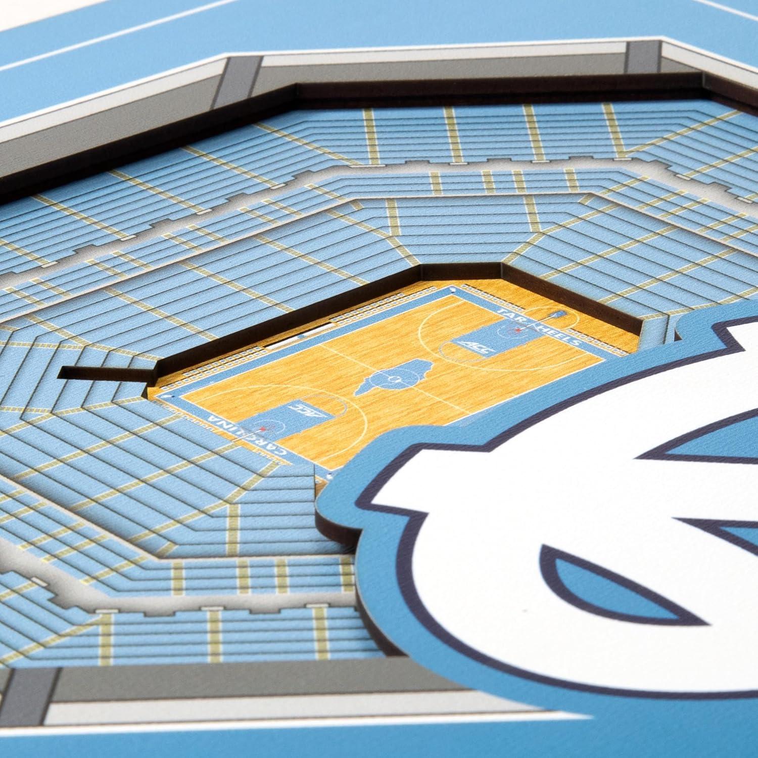 image:imageYouTheFan Officiallylicensed NCAA Stadium Series 3D Wall Art multilayer team stadium replica detailed sports fan gift indoor decorNorth Carolina Tar Heels
