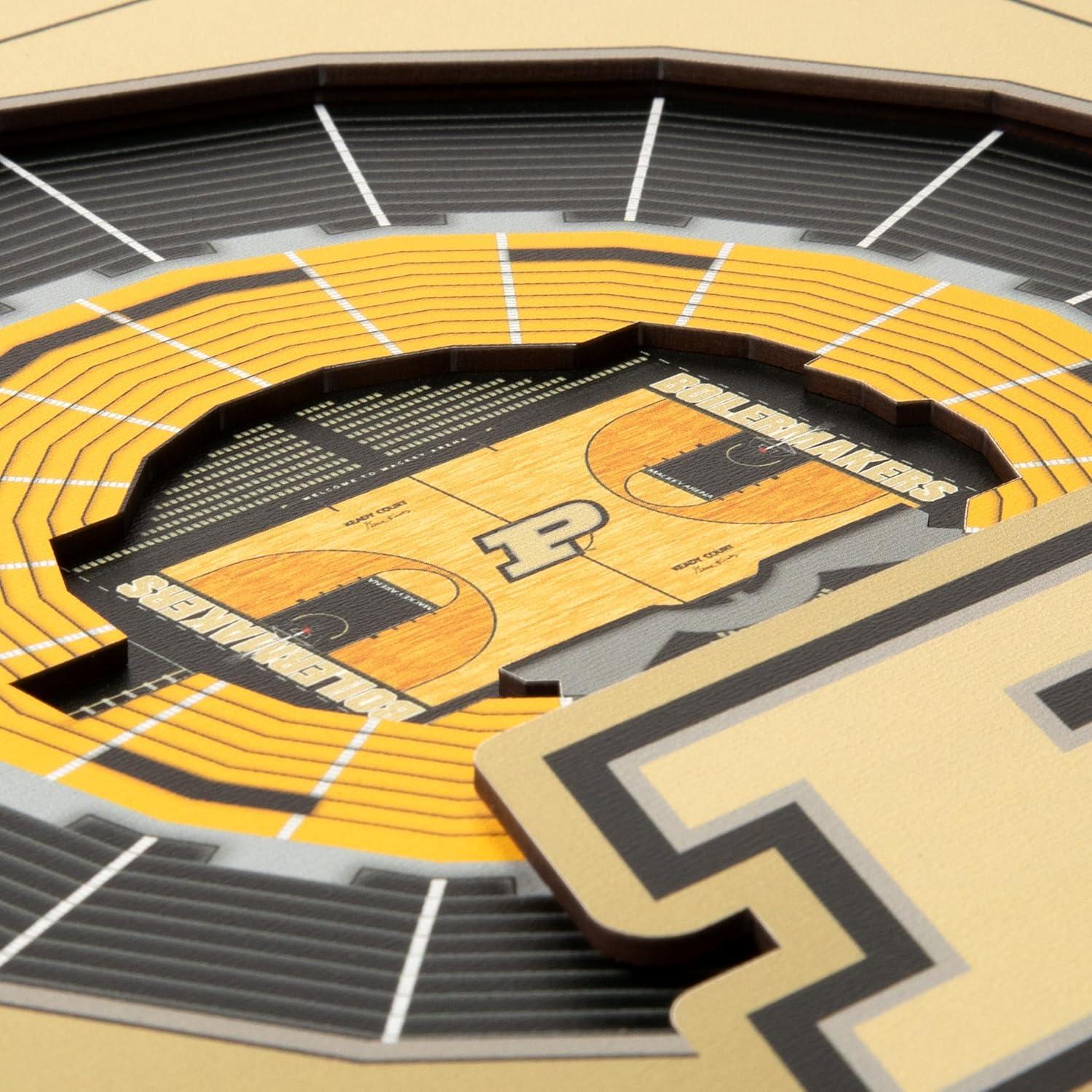 image:imageYouTheFan Officiallylicensed NCAA Stadium Series 3D Wall Art multilayer team stadium replica detailed sports fan gift indoor decorPurdue Boilermakers BB
