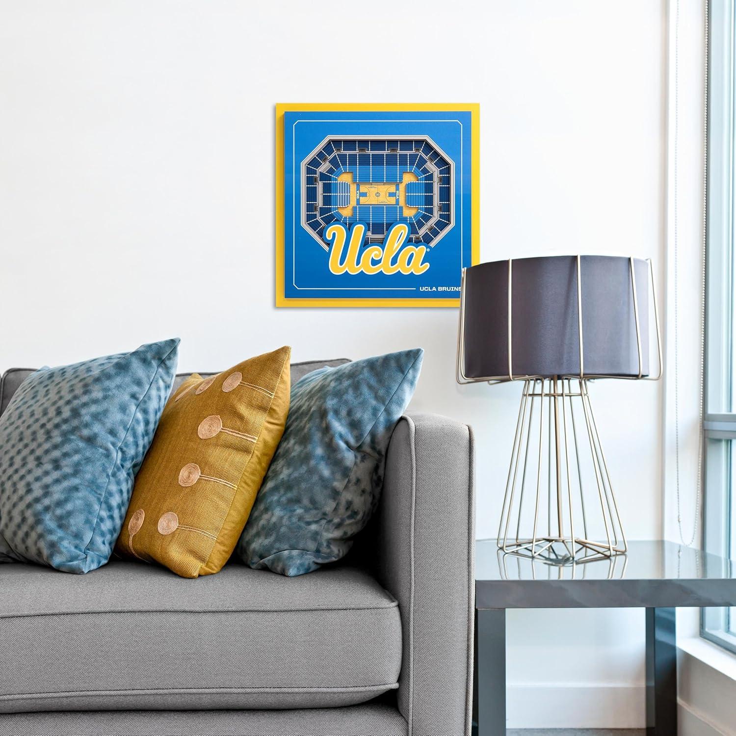 image:imageYouTheFan Officiallylicensed NCAA Stadium Series 3D Wall Art multilayer team stadium replica detailed sports fan gift indoor decorUCLA Bruins