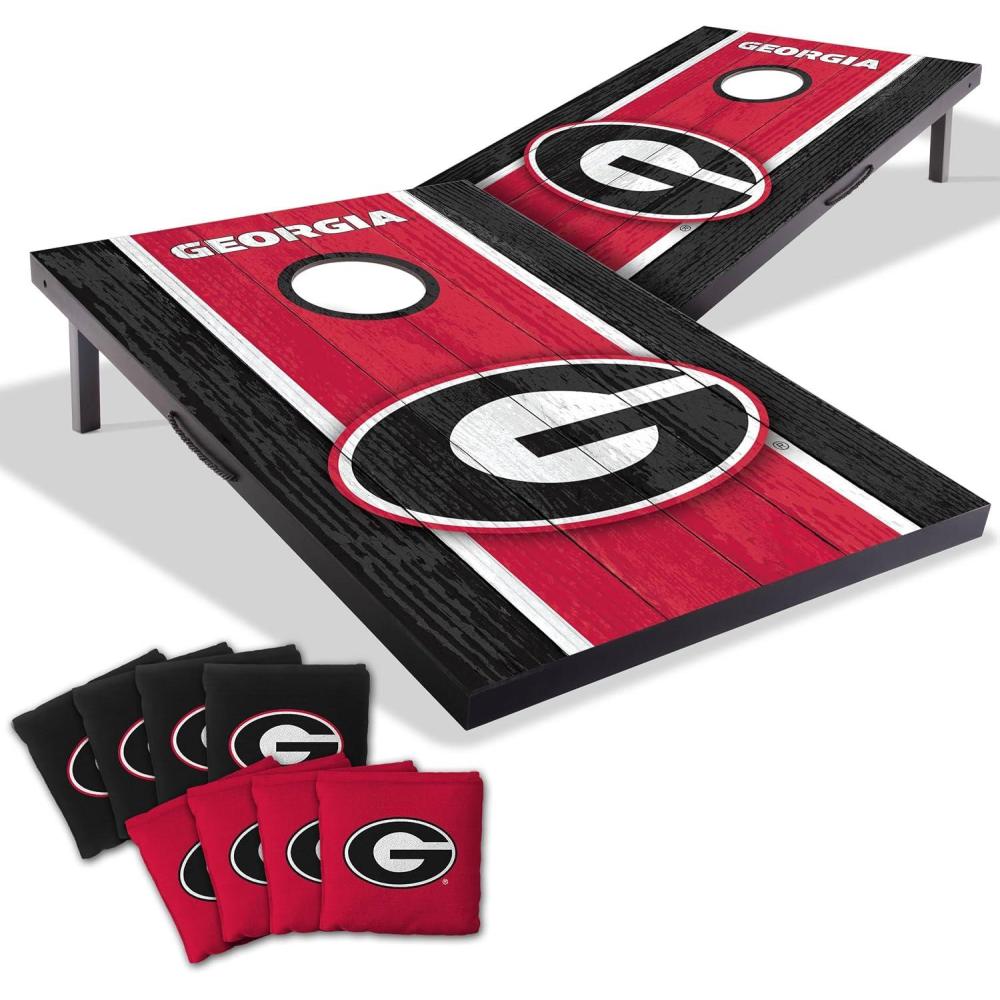 image:imageYouTheFan NCAA 2 x 3 Portable Cornhole Game with Logo BagsGeorgia Bulldogs