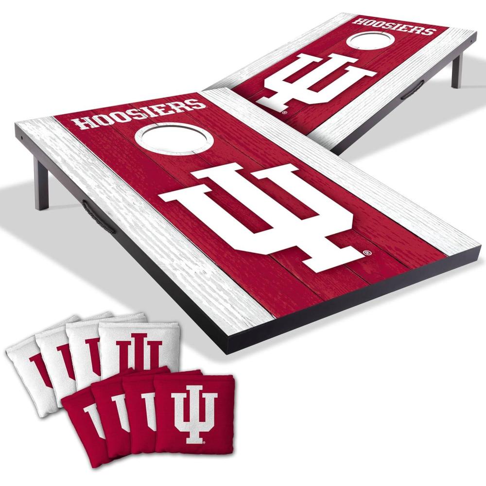 image:imageYouTheFan NCAA 2 x 3 Portable Cornhole Game with Logo BagsIndiana Hoosiers