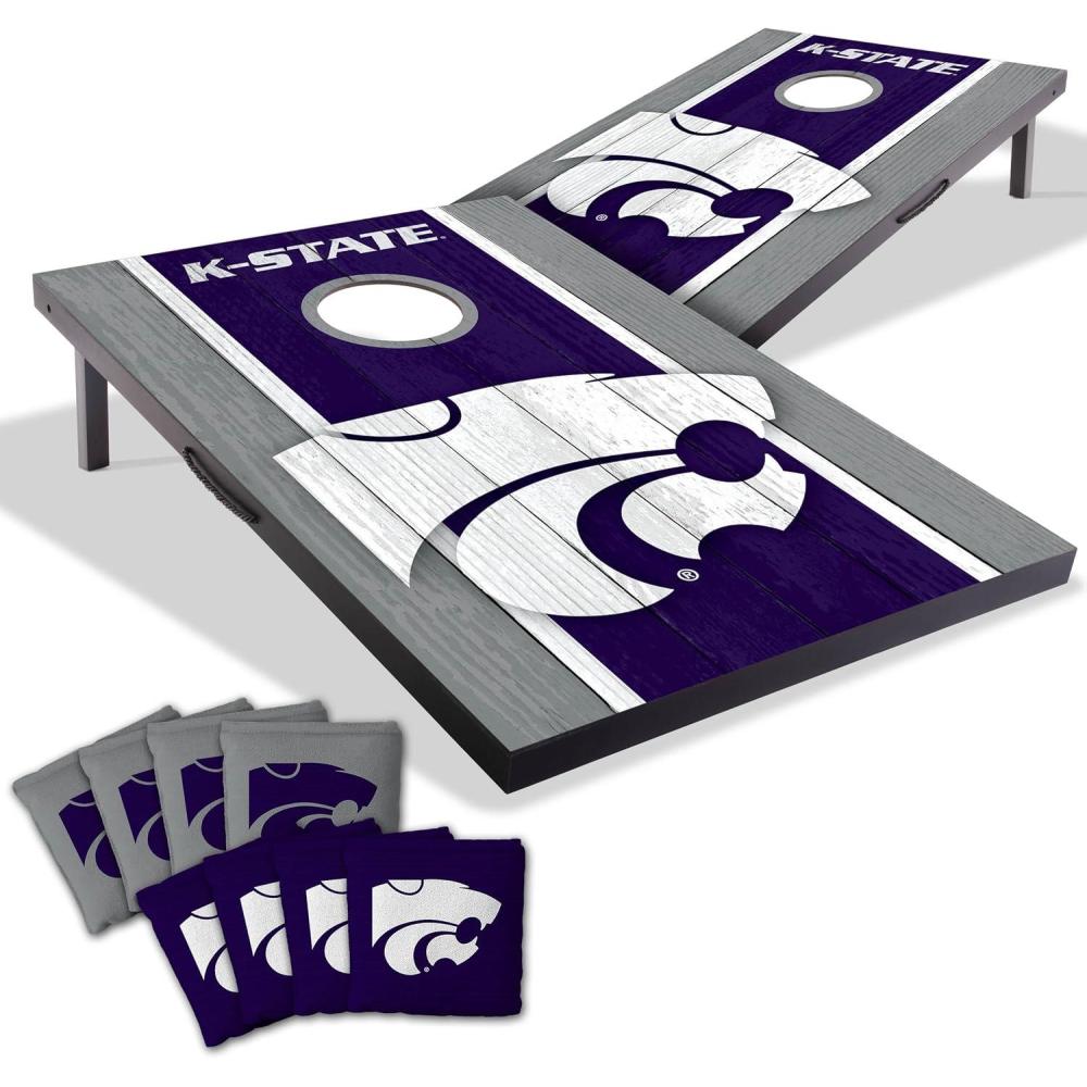 image:imageYouTheFan NCAA 2 x 3 Portable Cornhole Game with Logo BagsKansas State Wildcats