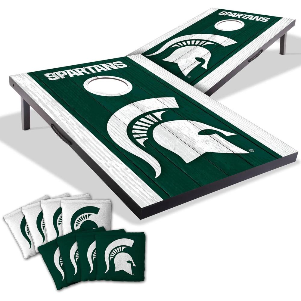 image:imageYouTheFan NCAA 2 x 3 Portable Cornhole Game with Logo BagsMichigan State Spartans