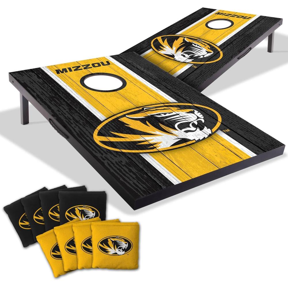 image:imageYouTheFan NCAA 2 x 3 Portable Cornhole Game with Logo BagsMissouri Tigers