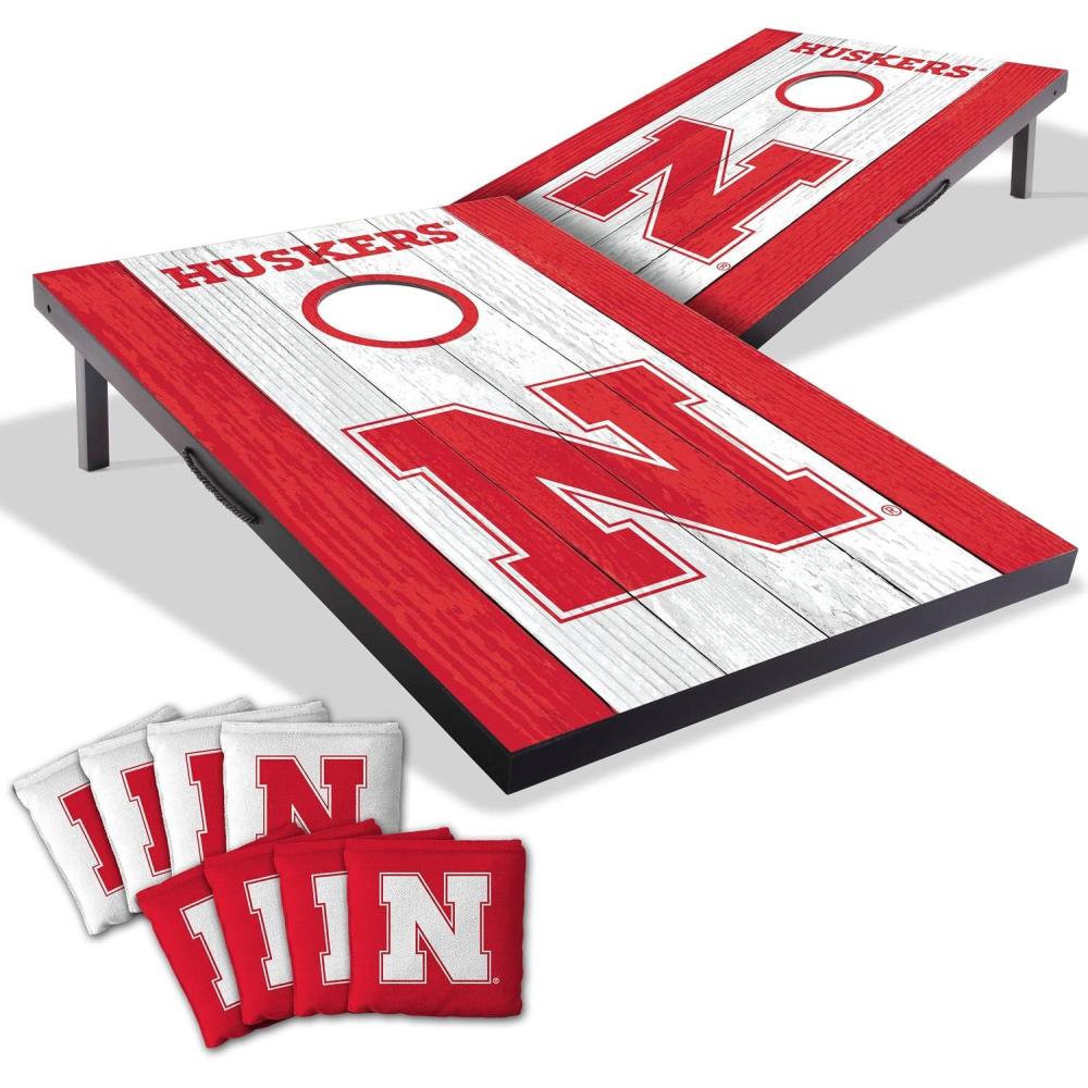 image:imageYouTheFan NCAA 2 x 3 Portable Cornhole Game with Logo BagsNebraska Cornhuskers