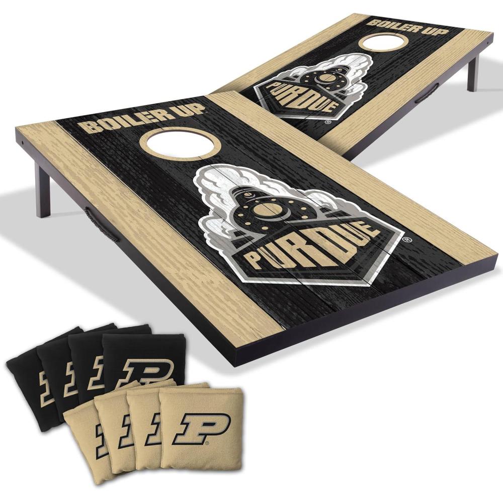 image:imageYouTheFan NCAA 2 x 3 Portable Cornhole Game with Logo BagsPurdue Boilermakers