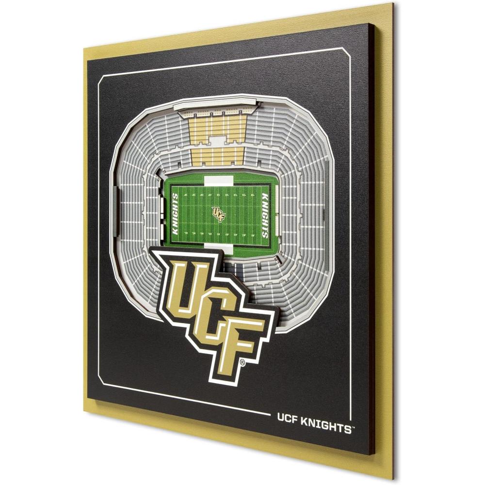 image:imageYouTheFan Officiallylicensed NCAA Stadium Series 3D Wall Art multilayer team stadium replica detailed sports fan gift indoor decorCentral Florida Knights