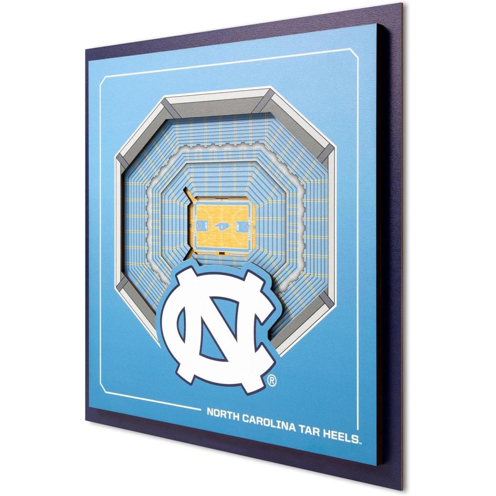 image:imageYouTheFan Officiallylicensed NCAA Stadium Series 3D Wall Art multilayer team stadium replica detailed sports fan gift indoor decorNorth Carolina Tar Heels