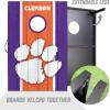 YouTheFan NCAA 2′ x 3′ Portable Cornhole Game with Logo Bags(Clemson Tigers)