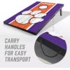 YouTheFan NCAA 2′ x 3′ Portable Cornhole Game with Logo Bags(Clemson Tigers)